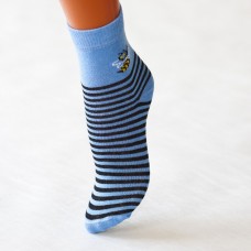 Детские полосатые носки с пчелкой K-L002